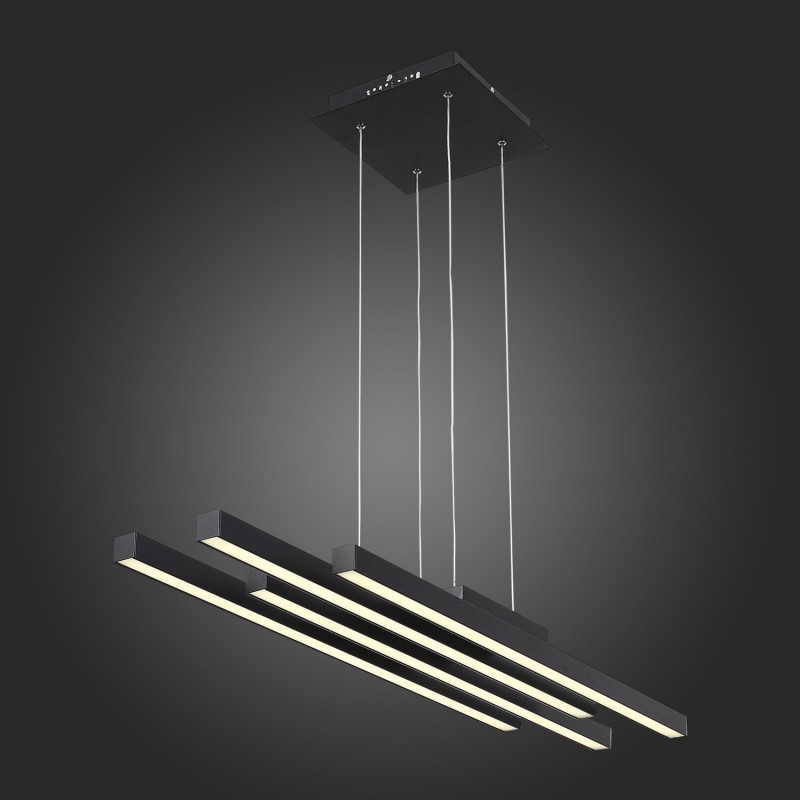 Люстра подвесная 100*28 см, 38W, 3000K/4000K/6000K ST LUCE SAMENTO SL933.403.04 Черный