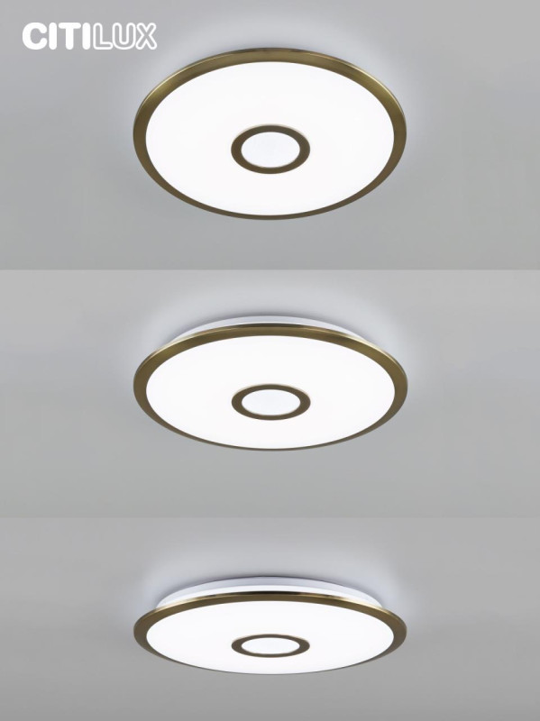 Светильник 46 см, 45W, 3000-5500K с Алисой Ситилюкс Старлайт Бронза Смарт RGB CL703A43G