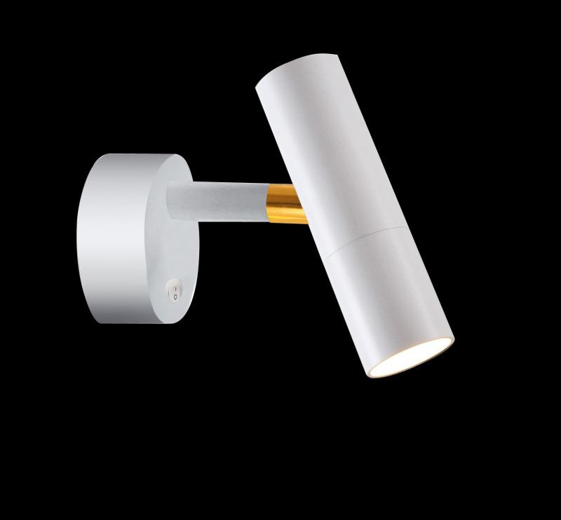 Бра Favourite Tube 2108-1W, D165*W120*H200, белый/золото