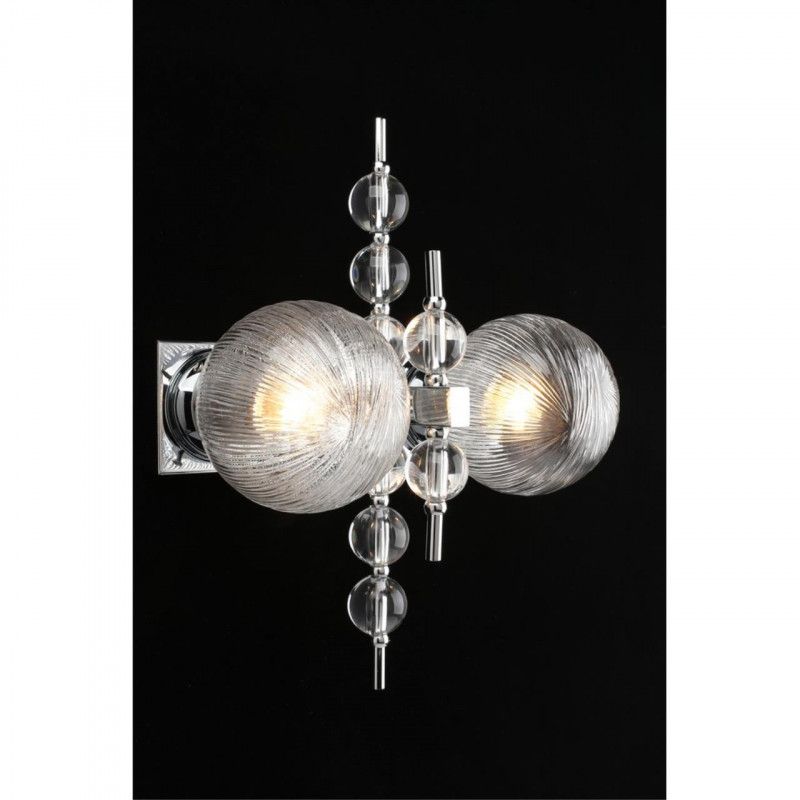 Бра 20*37*46 см, 2*E27, 40W, Aployt MELANI APL.821.01.02, хром