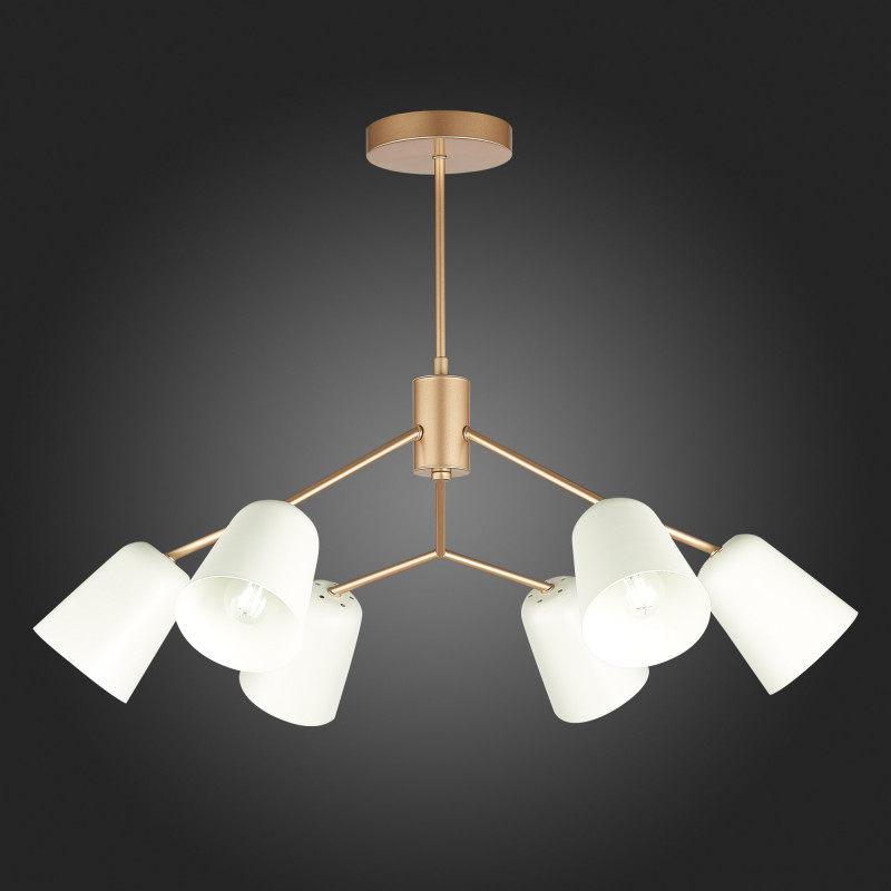 Люстра потолочная Evoluce Mario SLE155902-06 Золотистый