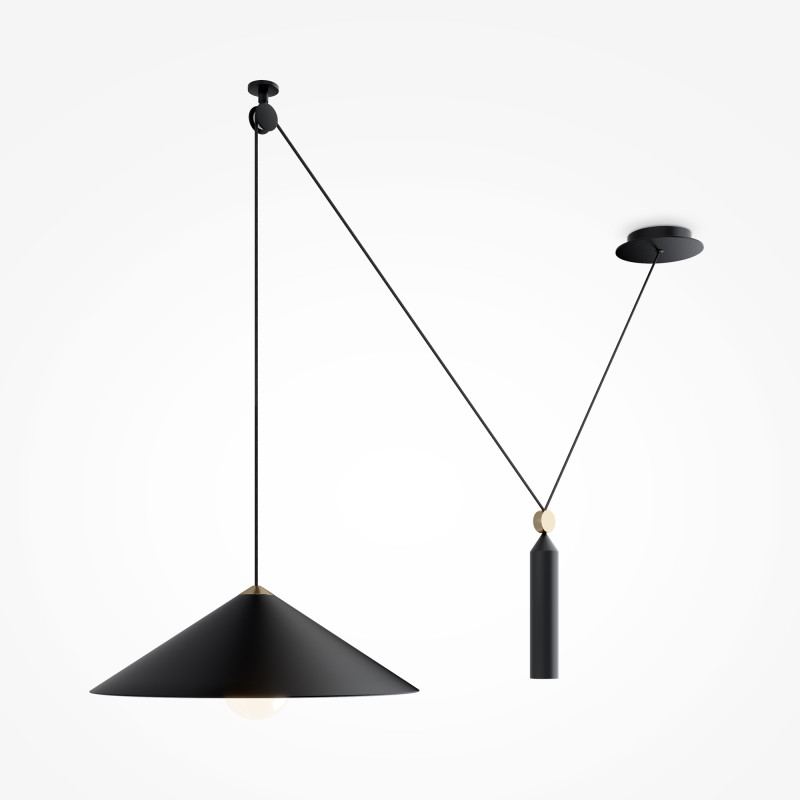 Светильник подвесной Maytoni Peso P080PL-01B, черный