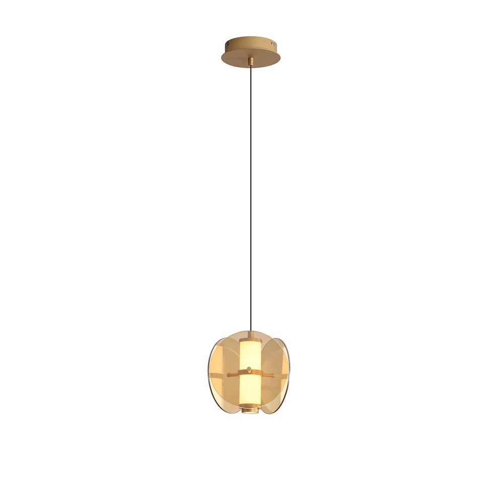 Подвес 20*21-174,5 см, 1*LED, 7,2W, 3000K, Favourite Fada 4624-1P, латунь