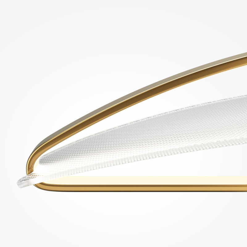 Подвесной светильник 103*25*325 см, LED, 34W, 3000К, Maytoni Breeze MOD281PL-L34BS3K латунный