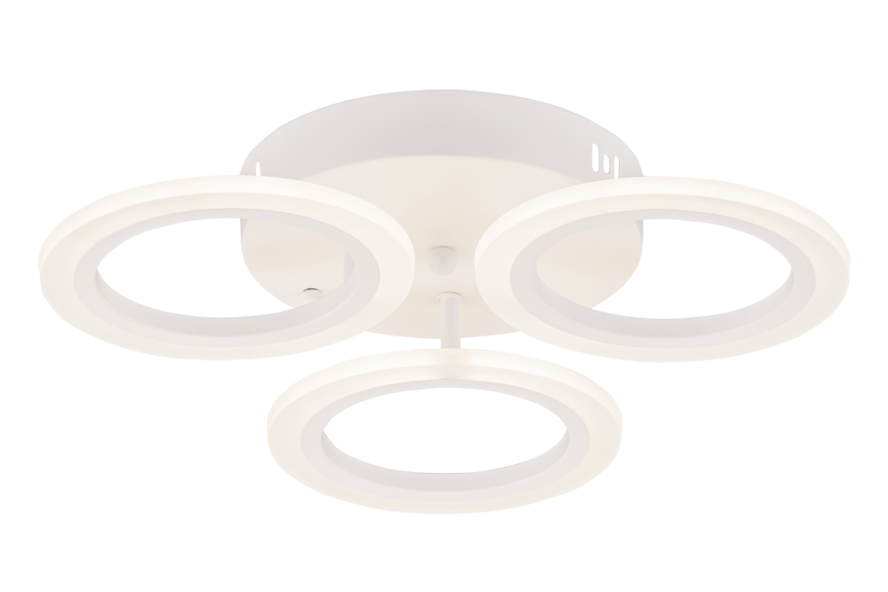 Люстра L450 x W450 x H90, мм, 46W 2700-6400K, WT (Белый) Rilon 3800/3_WT