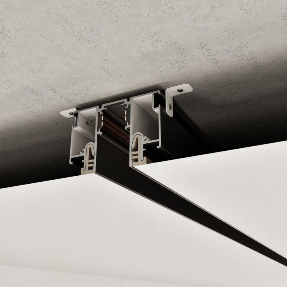 Шинопровод для монтажа в натяжной потолок 200 см, LumFer For Novotech Flum 135326, черный