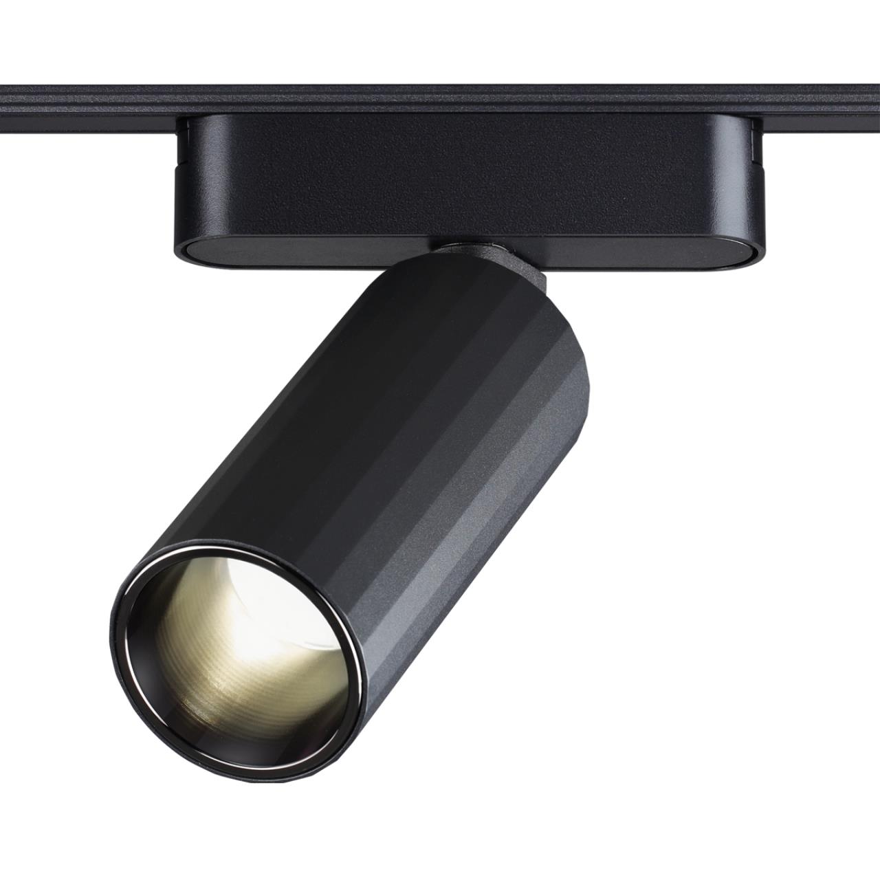 Трековый светильник для низковольтного шинопровода 11,5*5*5 см, LED 12W*3000 К, Novotech Shino Smal, черный, 359258
