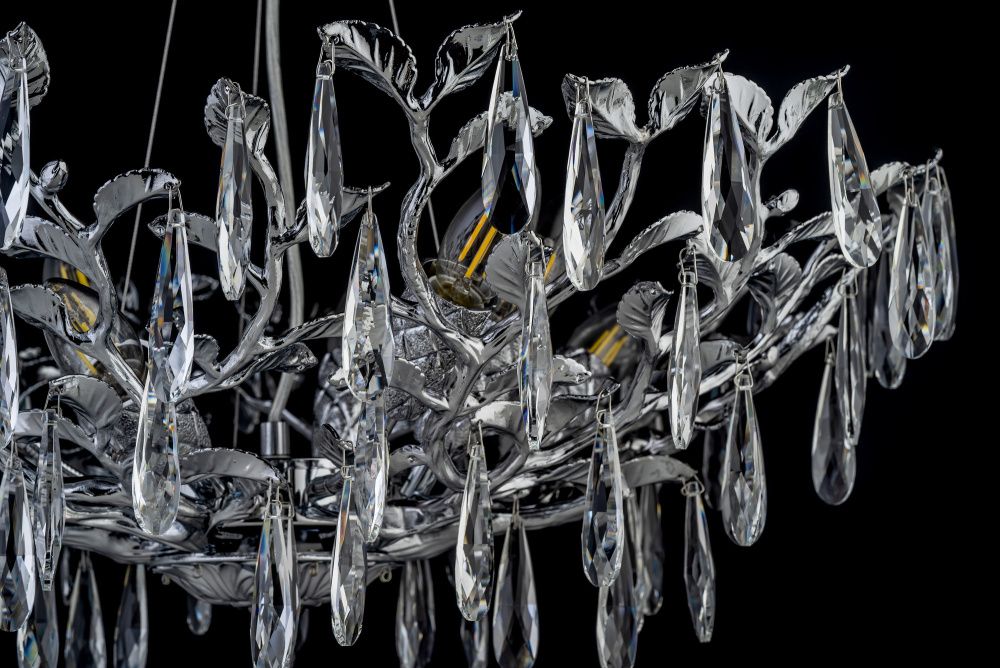 Люстра подвесная *60*43 см, LED*E14*40W, Dio D`arte Acerra Acerra E 1.5.60.100 N, никель