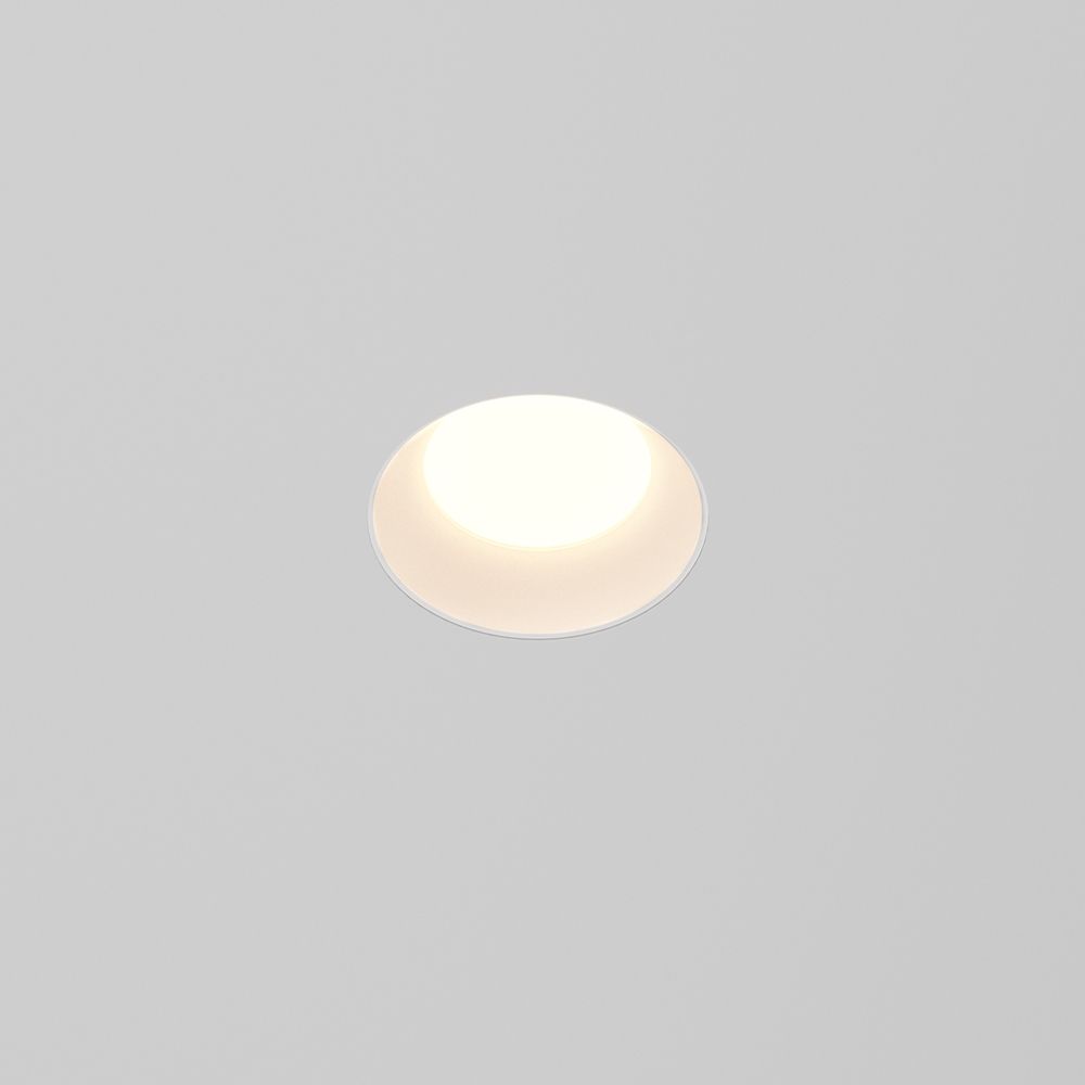 Встраиваемый светильник 8.3 см, 8W, 3000-6000K, Maytoni DL055-8W3-4-6K-TRS-W, белый