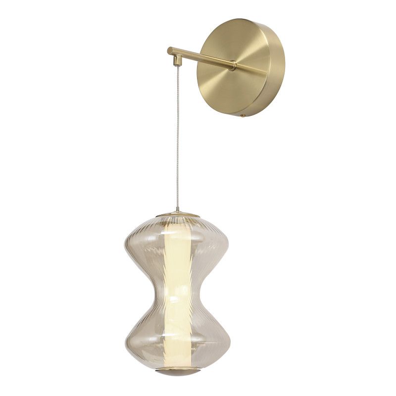 Бра 14*22*-42 см, 1*LED, 6W, 3000K, ST-Luce Spine SL6136.201.01, золотой