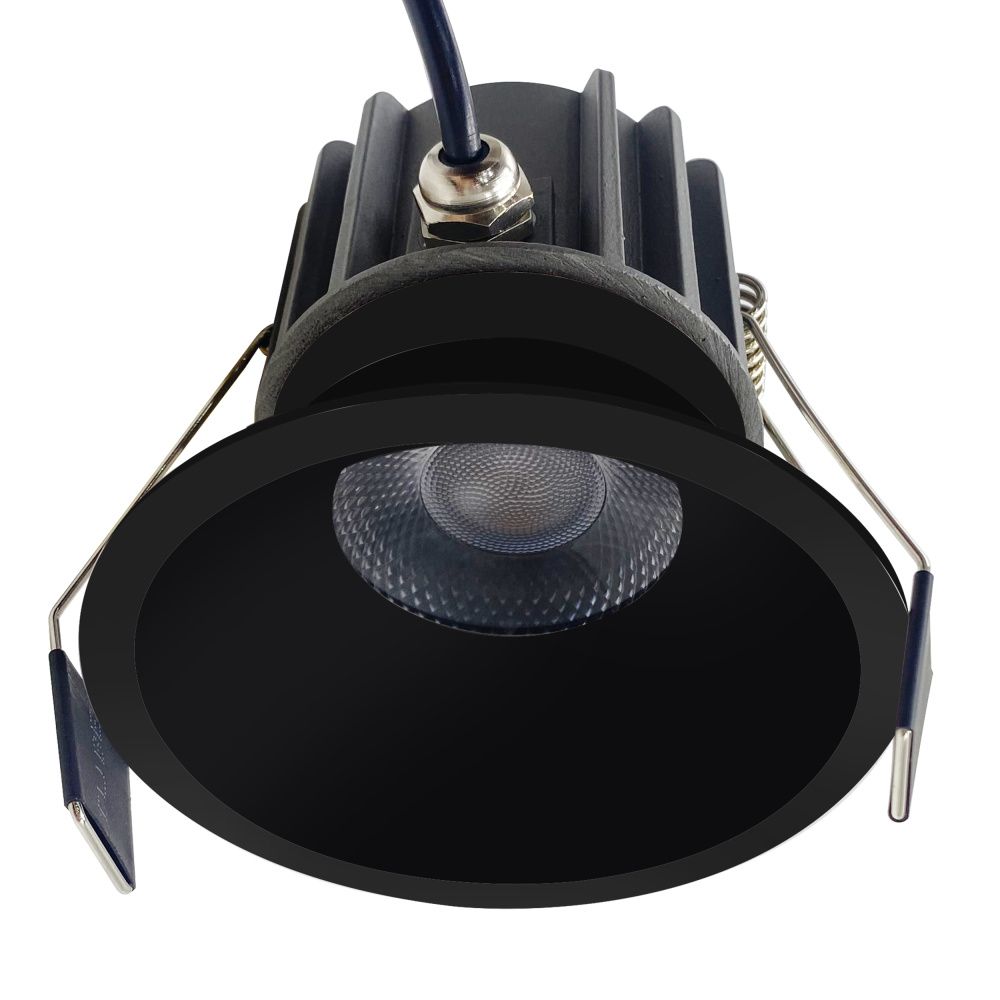 Светильник встраиваемый 6,5*6,4 см, вр 5,5 см, *LED*8W, 2700 / 4000 / 5000K, Mantra Rombok MAN8765, черный