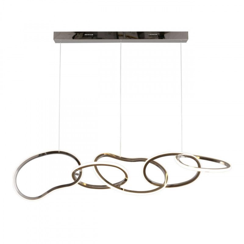 Подвесная люстра 120*27*50-150 см 80W, 3000K, Aployt Pirret APL.046.13.80, хром