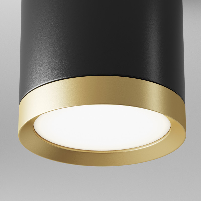 Светильник 9 см, Technical C086CM-GX53-MRD-BG, черный-золото
