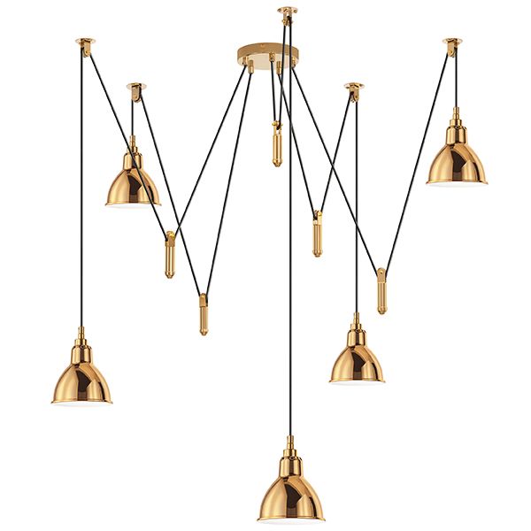 Люстра паук Lightstar Acrobata 761058, бронза