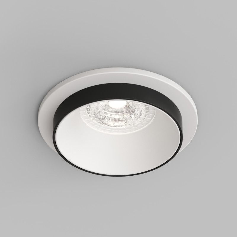 Светильник встраиваемый 9*9*4,3 см, вр 6,5 см, 1*GU10*50W, Denkirs Lemvik DK2401-BK, черный