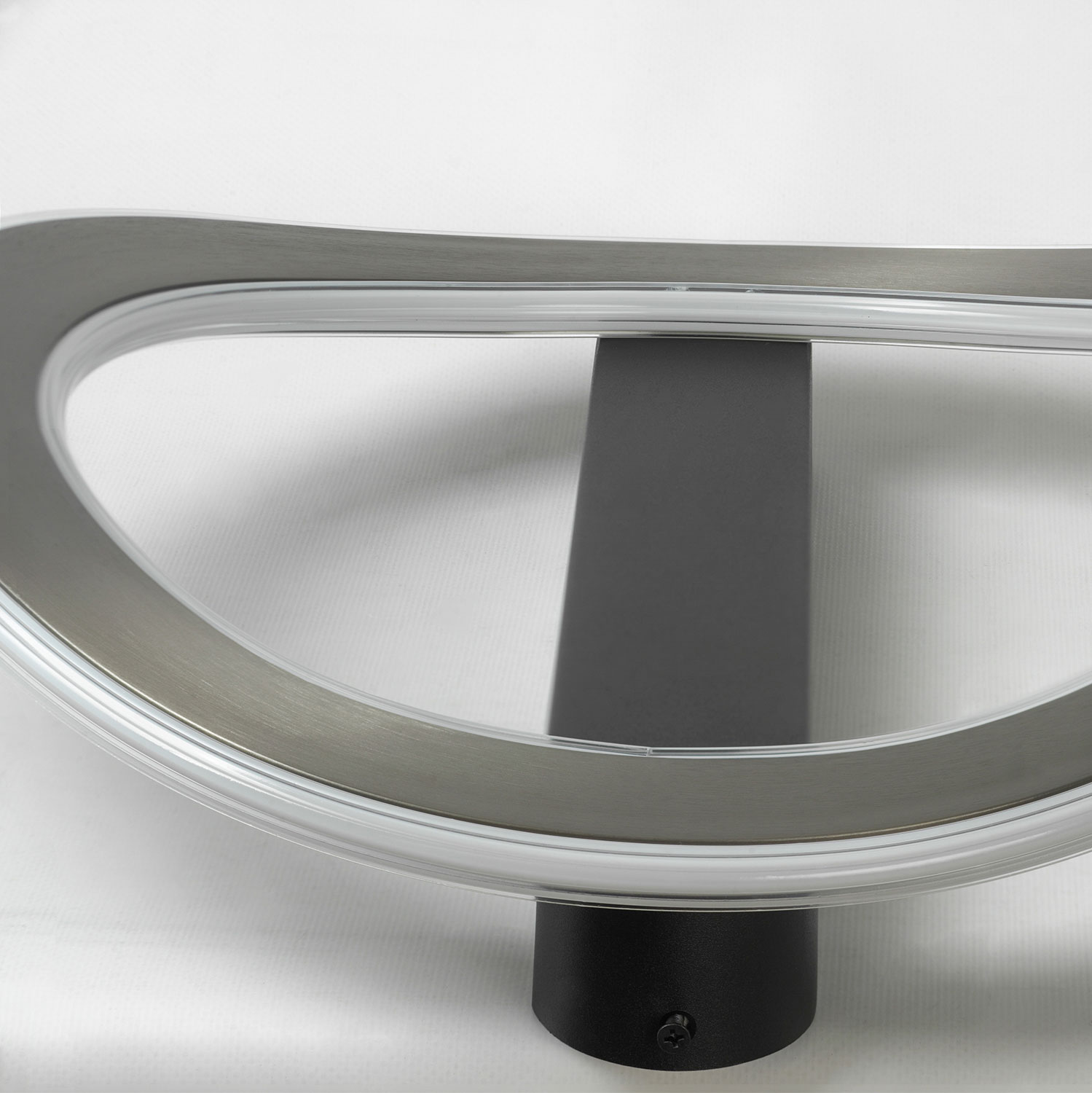 Люстра потолочная 42*12/12 см, 1*LED*36W Lussole Mitchell LSP-7307 серый/черный