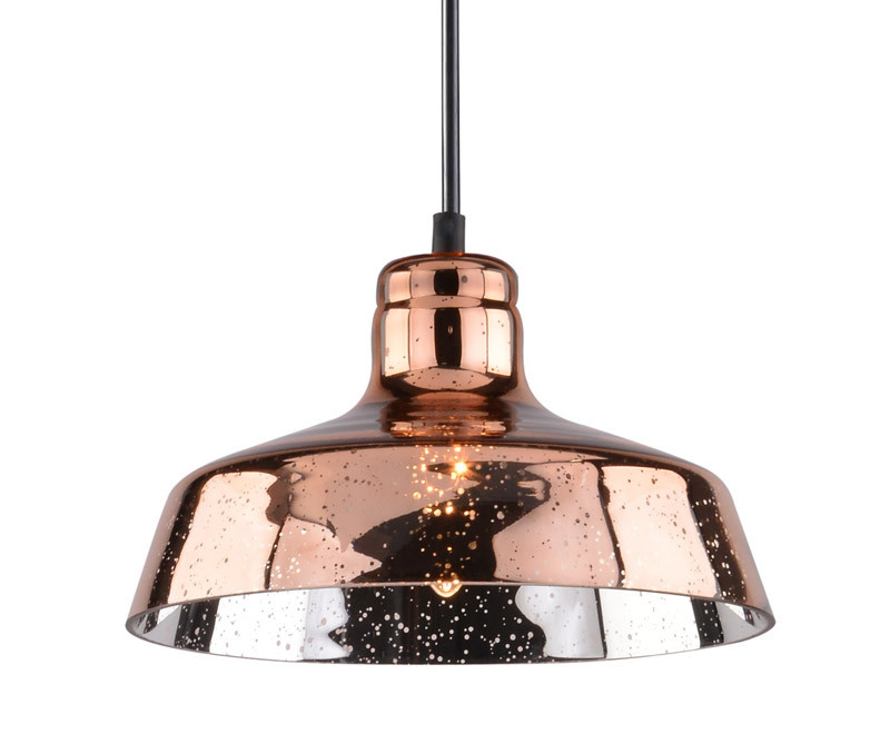 Подвесной светильник Arte Lamp RIFLESSO A4297SP-1AC, диаметр 25 см, черный/медь