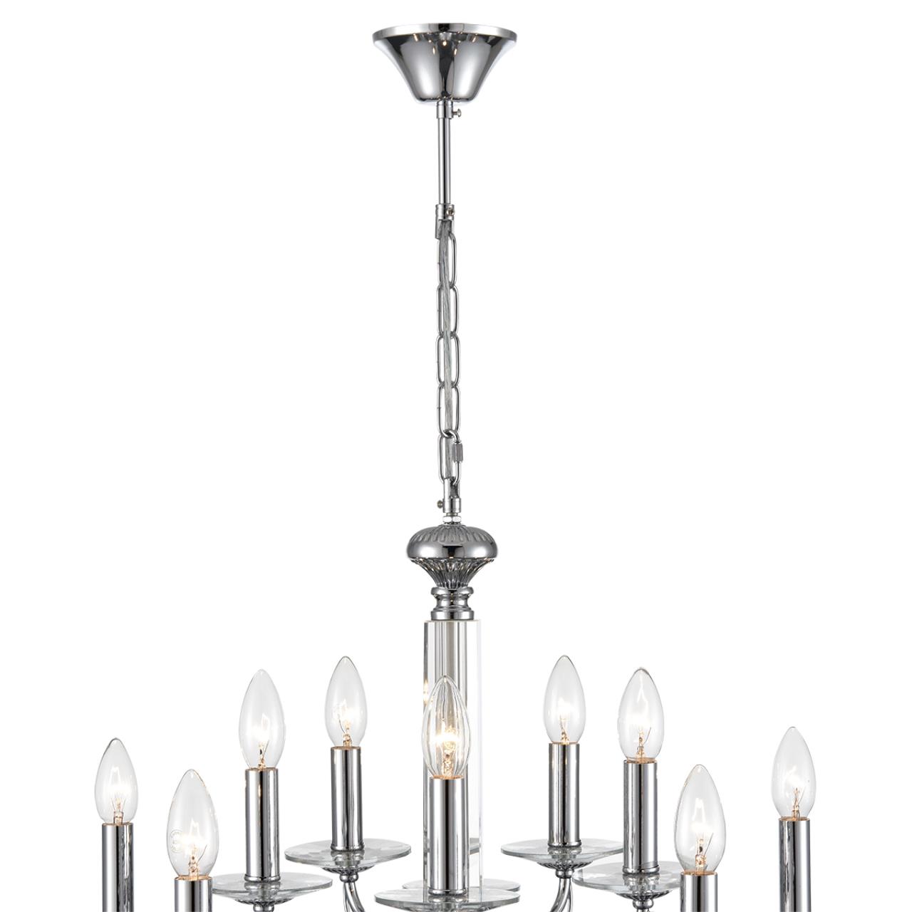 Люстра подвесная 63*90 см, 10*E14 Lumion Incanto 8034/10 хром