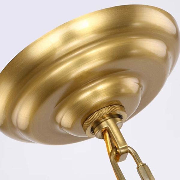 Подвесная люстра Carmella Globe PENDANT 10 40,5*48*48 см, 10*E14*40W, ImperiumLoft 40.1596, Латунь