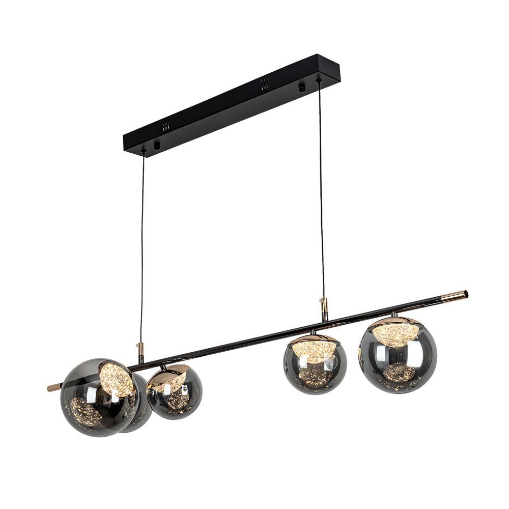 Светильник 120*33*-23 см, *LED*35W, 3000-6000K, Modestyle  MS.2337.1200, Чёрный, Золото