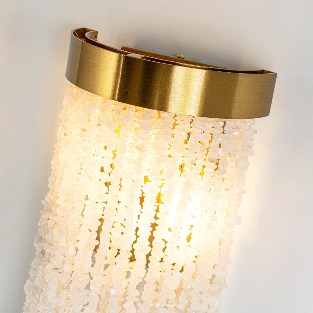 Бра 18*11*40 см, Е14*40W, Modestyle  MS.2441.400 BS-WH, Латунь