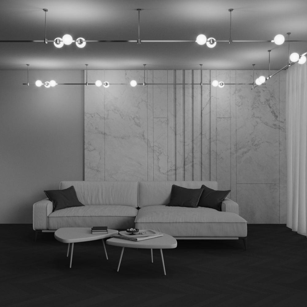 Трековый светильник 12,4*10*-10 см, *LED*5W, 3000K, Maytoni Technical Luna TR229-1-5W3K-PT, Платина