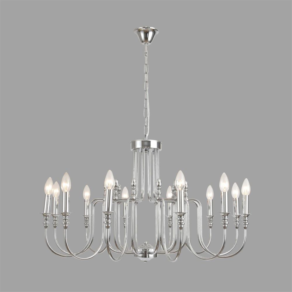 Люстра *85*52,5-102 см, 12*E14*40W, Lumion Suana LUM8317/12, хром