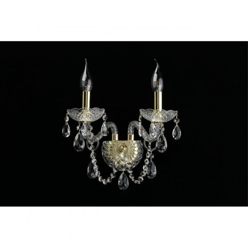 Бра 19*30*30 см, 2*E14, 40W, Aployt Koletta APL.755.11.02, золотой