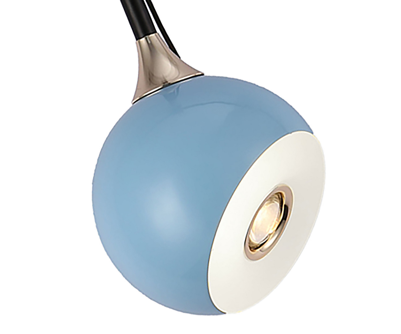 Светильник 12 см, 8W, 4000K, Kink Light 07529-1A,05, черный-голубой