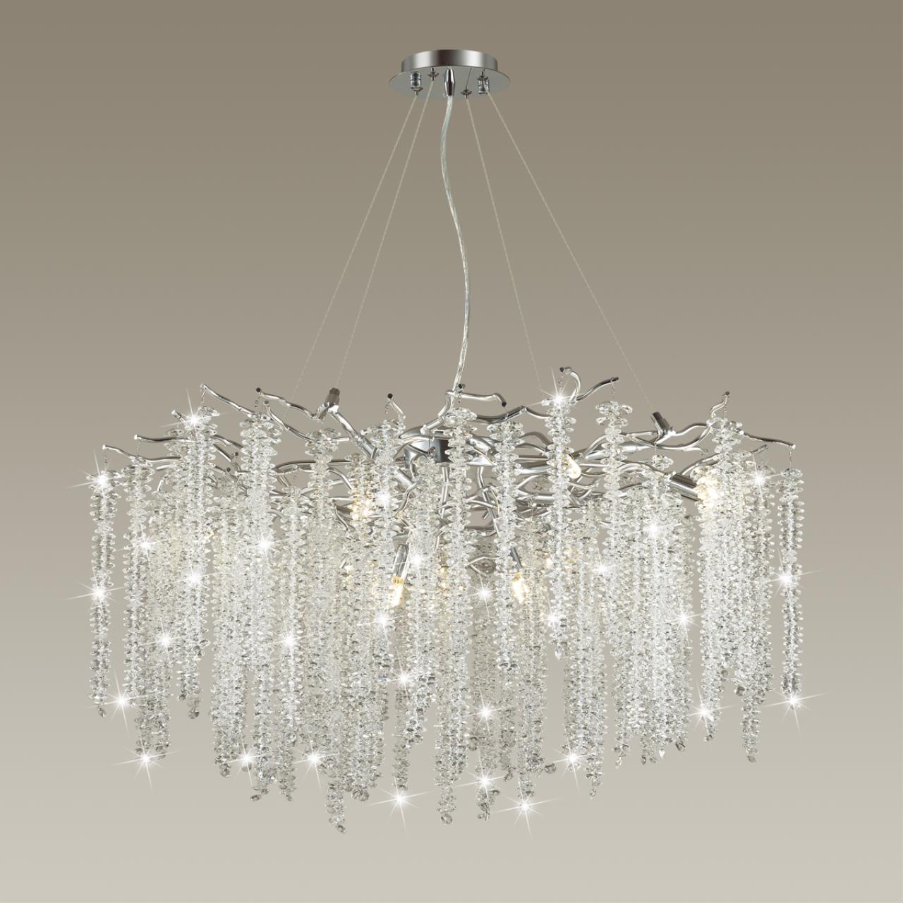 Люстра 80 см Odeon Light Banche 5004/14 алюминий