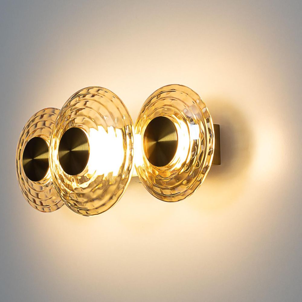 Светильник 35 см, 18W, 3000K, Citilux JANTAR CL240333, латунь