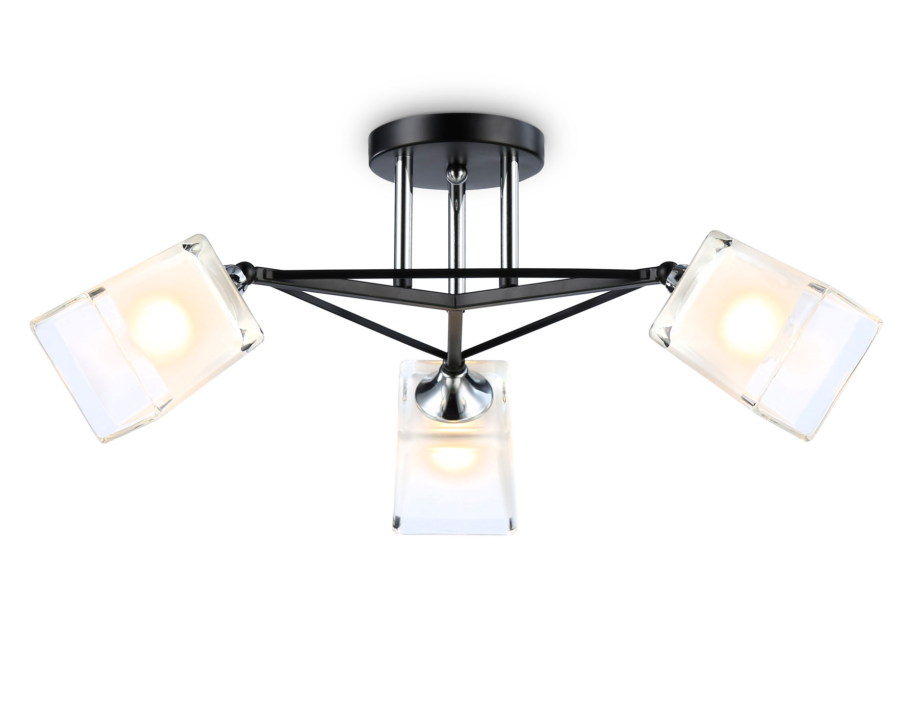 Светильник подвесной 56*15*25 см, E27 W, К, черный, хром Ambrella Traditional Modern TR303072