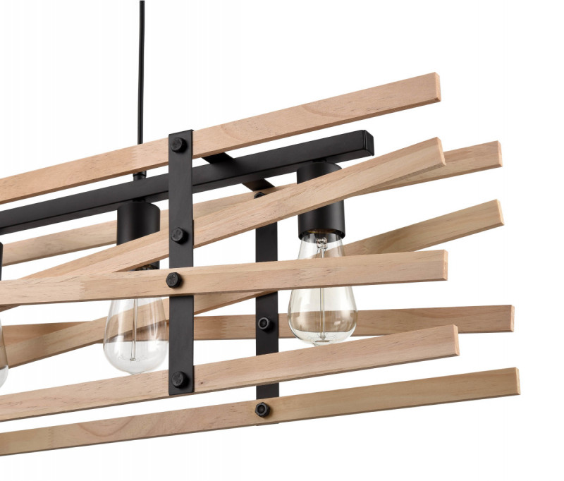 Подвесной светильник 20*90*130 см, 4*E27 черный Vele Luce Tendenza VL6492P04