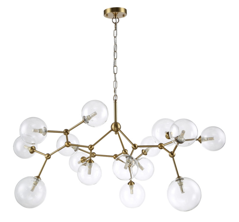 Светильник подвесной 108 см, Crystal Lux MAXIMO SP15 BRONZE Бронза