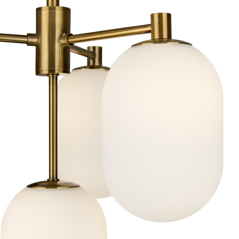 Светильник 43 см, Freya Crystal FR1012PL-04BS, латунь