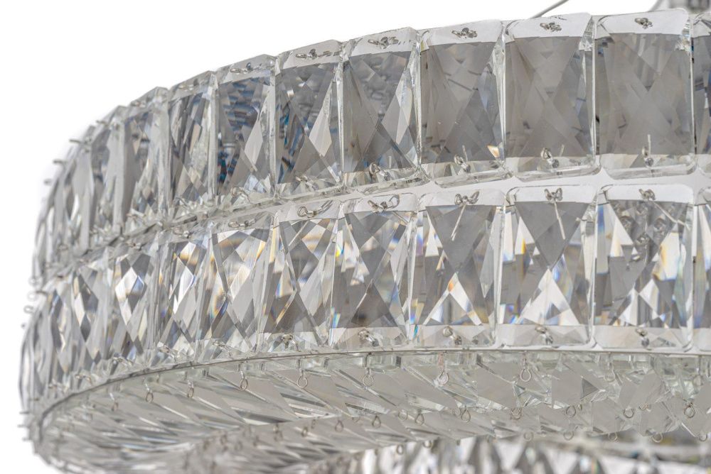 Люстра подвесная *80* см, 10*E14*40W, Arti Lampadari Sora Sora E 1.5.80.100 N, Никель