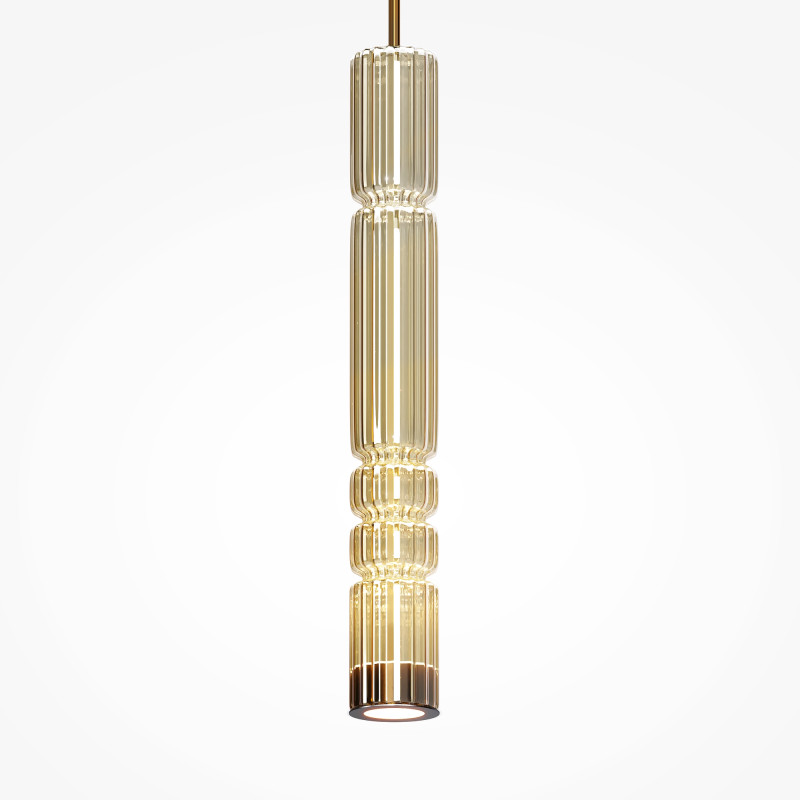 Подвесной светильник 8*8*384 см, LED, 12W, 3000К, Maytoni Ordo MOD272PL-L12BS3K черный