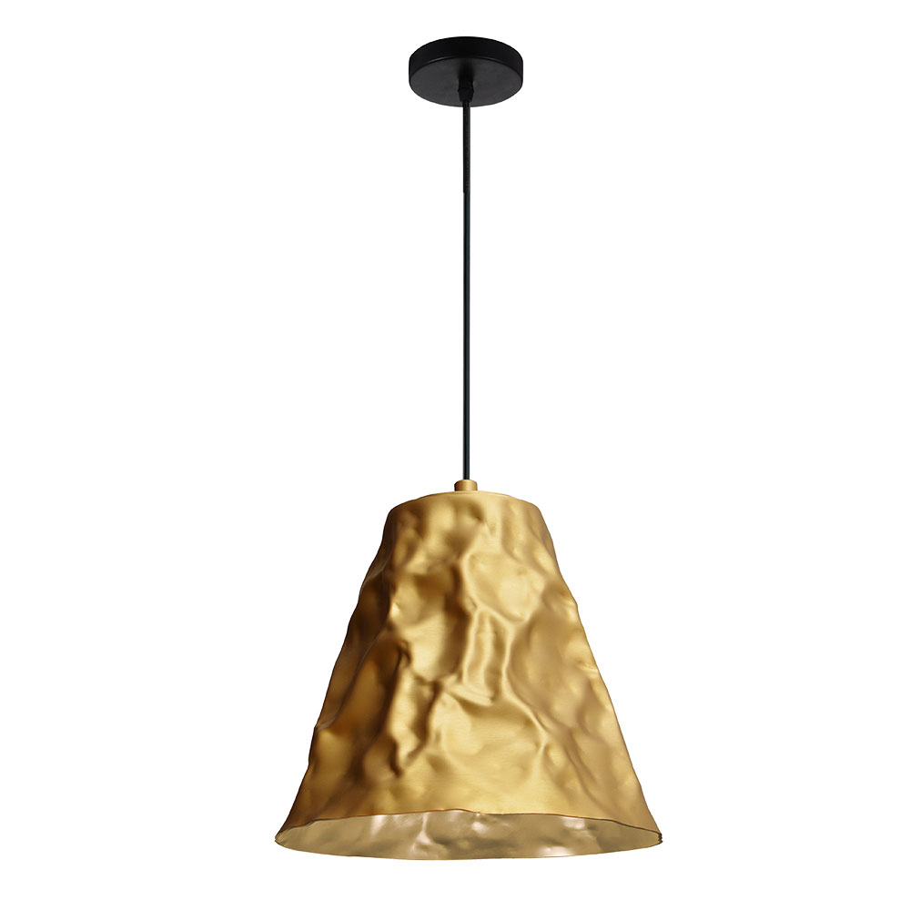 Подвесной светильник 25*25 см, 1*E27, 60W, Divinare Piramide 5098/01 SP-1, Золото
