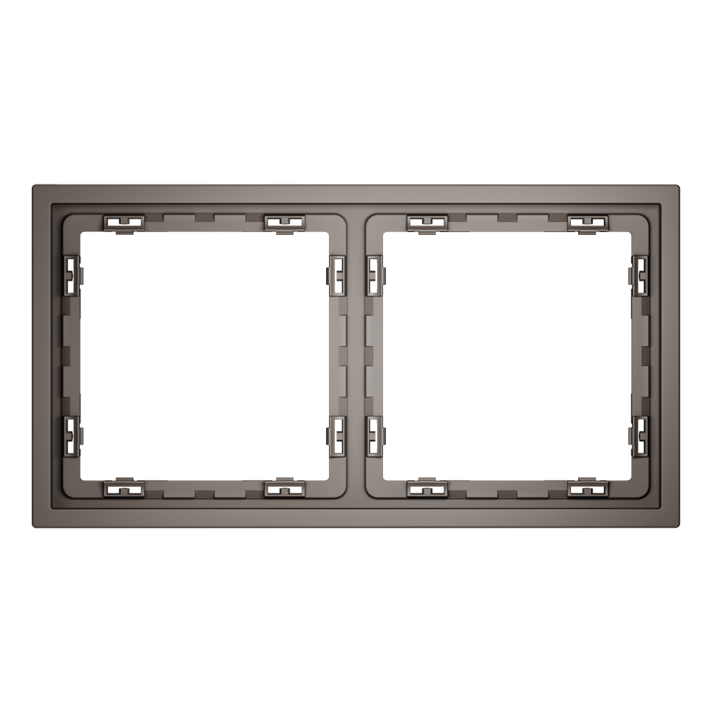 Рамка пластиковая S70 на 2 пост, капучино Voltum VLS100214