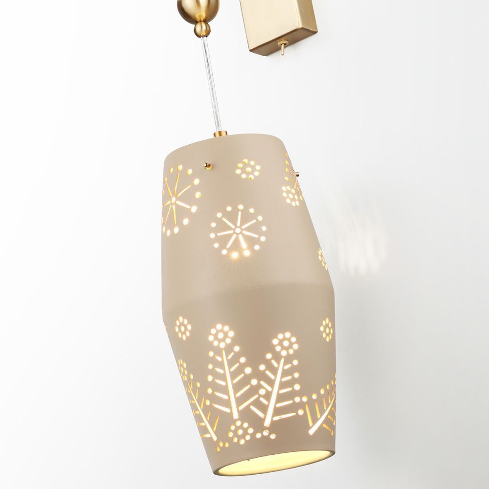 Светильник 52 см, Odeon Light 5444/1W, бежевый-бронза