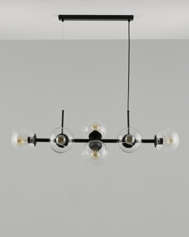 Подвесная люстра 110*10*110 см, E27 480 W, Moderli Long V2171-P Черный