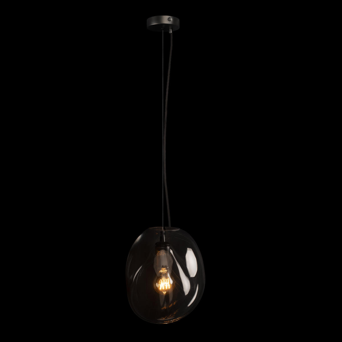 Подвесной светильник 25*25 см, 1*E27*40W  LOFT IT Gallo 10293 Clear черный