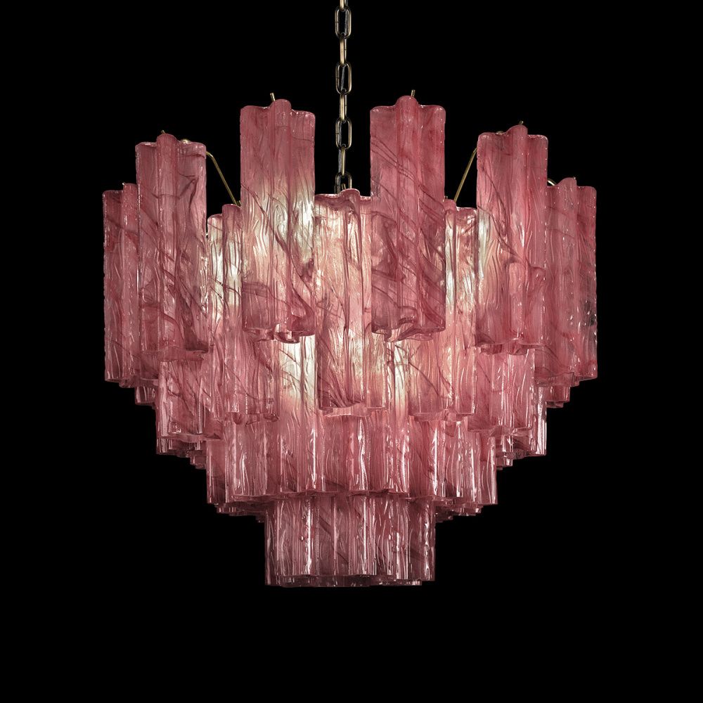 Подвесная люстра 60 см, Loft IT Murano 10580/600 Pink, бронза