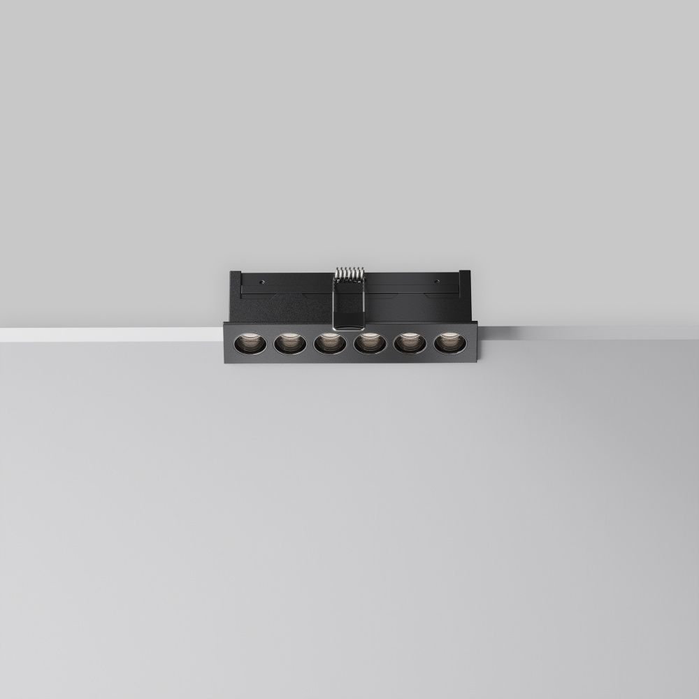Встраиваемый светильник  DL065-12W3-6K-B 13,15*3,1*-3,95 см, *LED*12W, 6000K, Maytoni technical Points DL065-12W3-6K-B, Черный