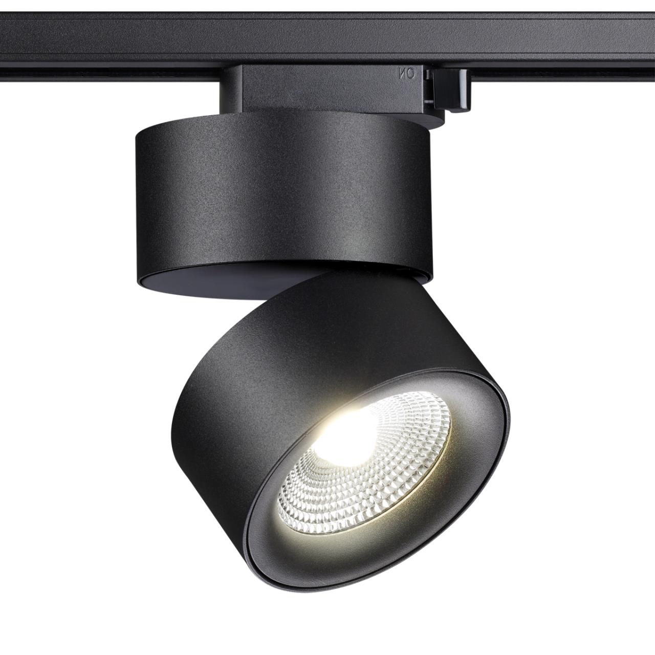 Светодиодный светильник 10 см, 25W, 4000K, Novotech Groda 358785, черный