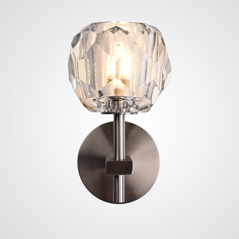 Бра Boule de Cristal Single Sconce Никель 22*11*22 см, 1*G9*40W, ImperiumLoft 196952-22, Никель