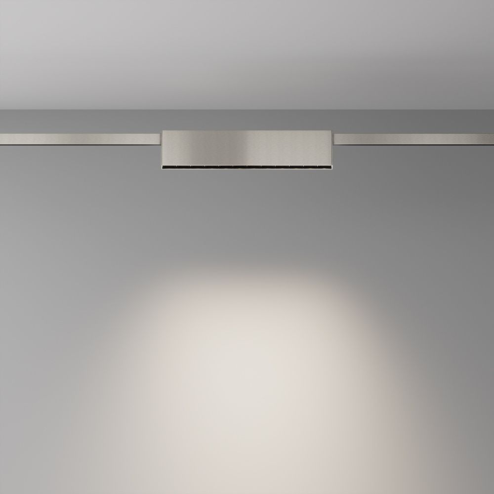 Трековый светильник  TR150-1-12W4K-M-PT 23,2*2,4*-4,85 см, *LED*12W, 4000K, Maytoni technical FLARITY TR150-1-12W4K-M-PT, Платина