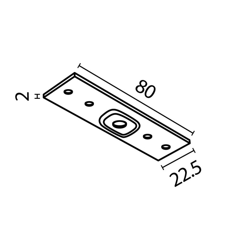 Коннектор прямой Exility накладной белый 8*2,2*0,2 см, LED*W TRA034C-21W Maytoni, Белый