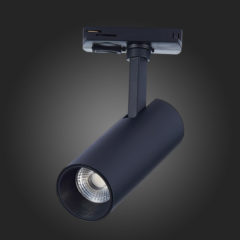 Трековый светильник 14*5 см, 10W, 4000K ST LUCE ST350.446.10.36 Матовый черный