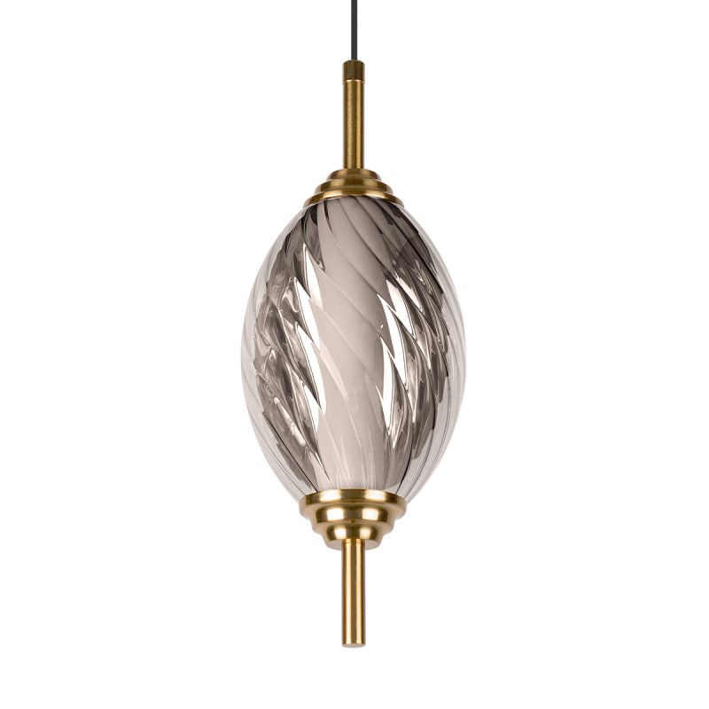 Подвесной светильник *12*-27,5 см, 1*LED*30W, 4000K, LOFT IT Helix 10421/A Smoke, бронзовый